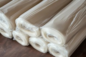 transparent rolls of plastic flexible films